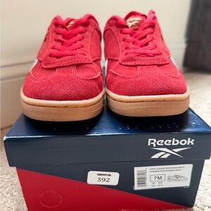 Reebok Women's Red and Tan Sneakers